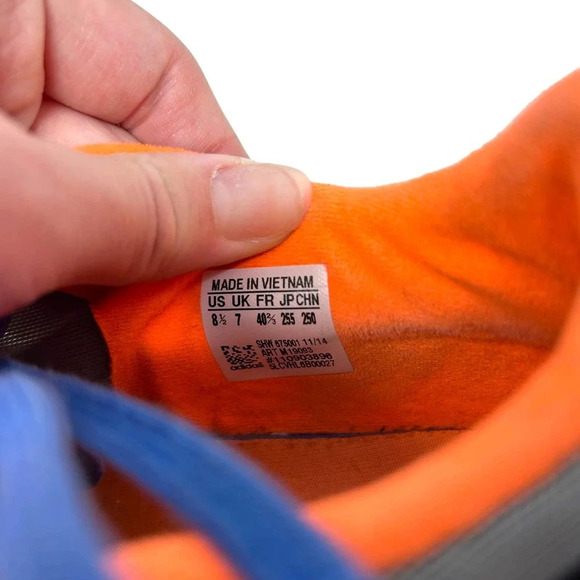 Adidas by Stella McCartney Alayta Sneakers Exercise Blue Laces Gray Size 8.5 - Picture 6 of 7